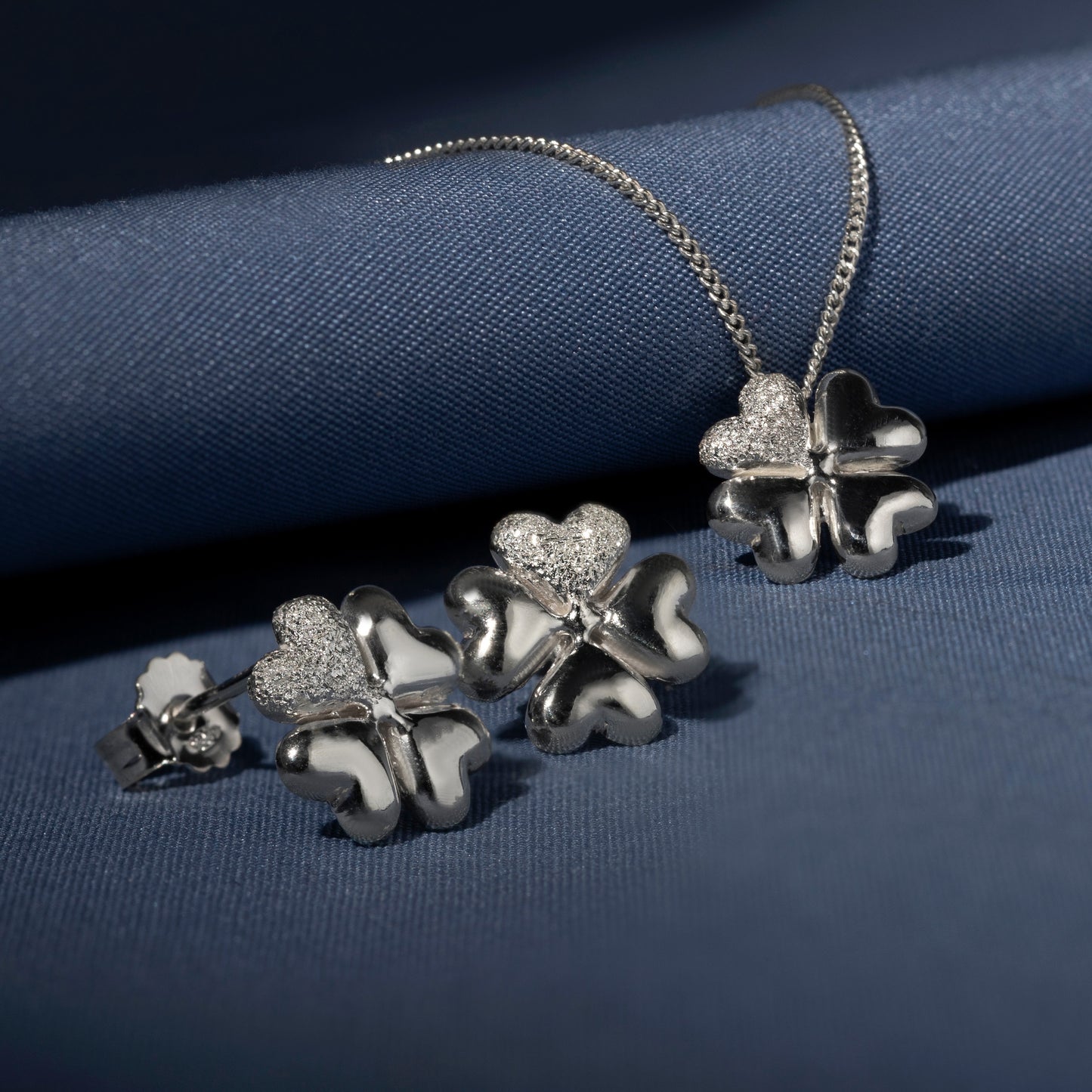 Four-leaf clover earrings