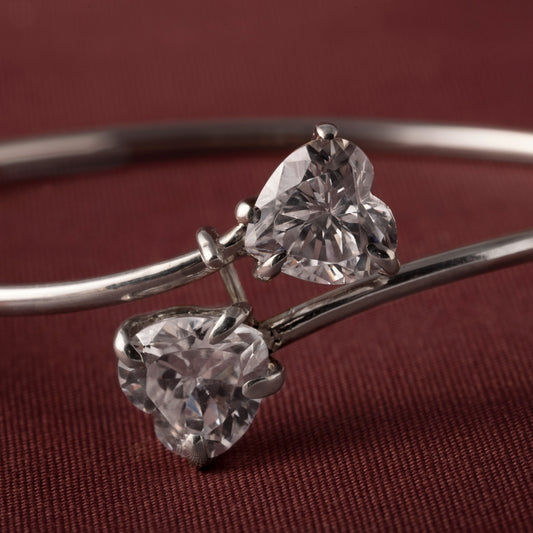 Double heart bracelet