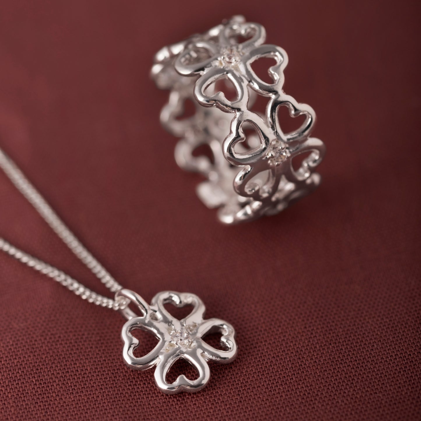 Meeting of Hearts pendant