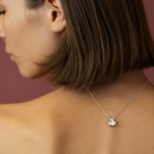 Double heart necklace